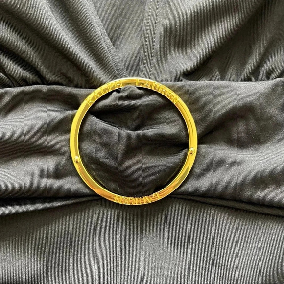 Lauren Ralph Lauren Belted One-Piece summertime vacay poolside - Picture 5 of 9